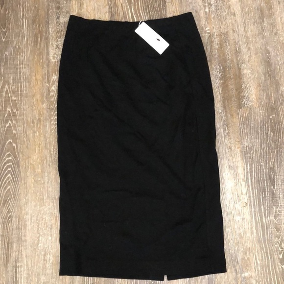 NWT Eileen Fisher Tencel Ruched Work Pencil Skirt - Picture 1 of 4